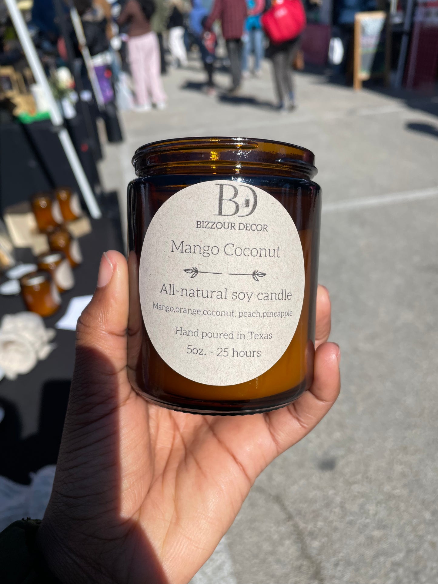 Mango Coconut Soy Candle – Tropical Escape with Creamy Coconut & Juicy Mango