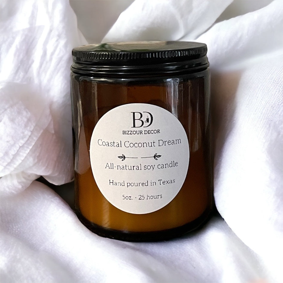 Pistachio & Salted Caramel Candle | Beach Bum soy Candle