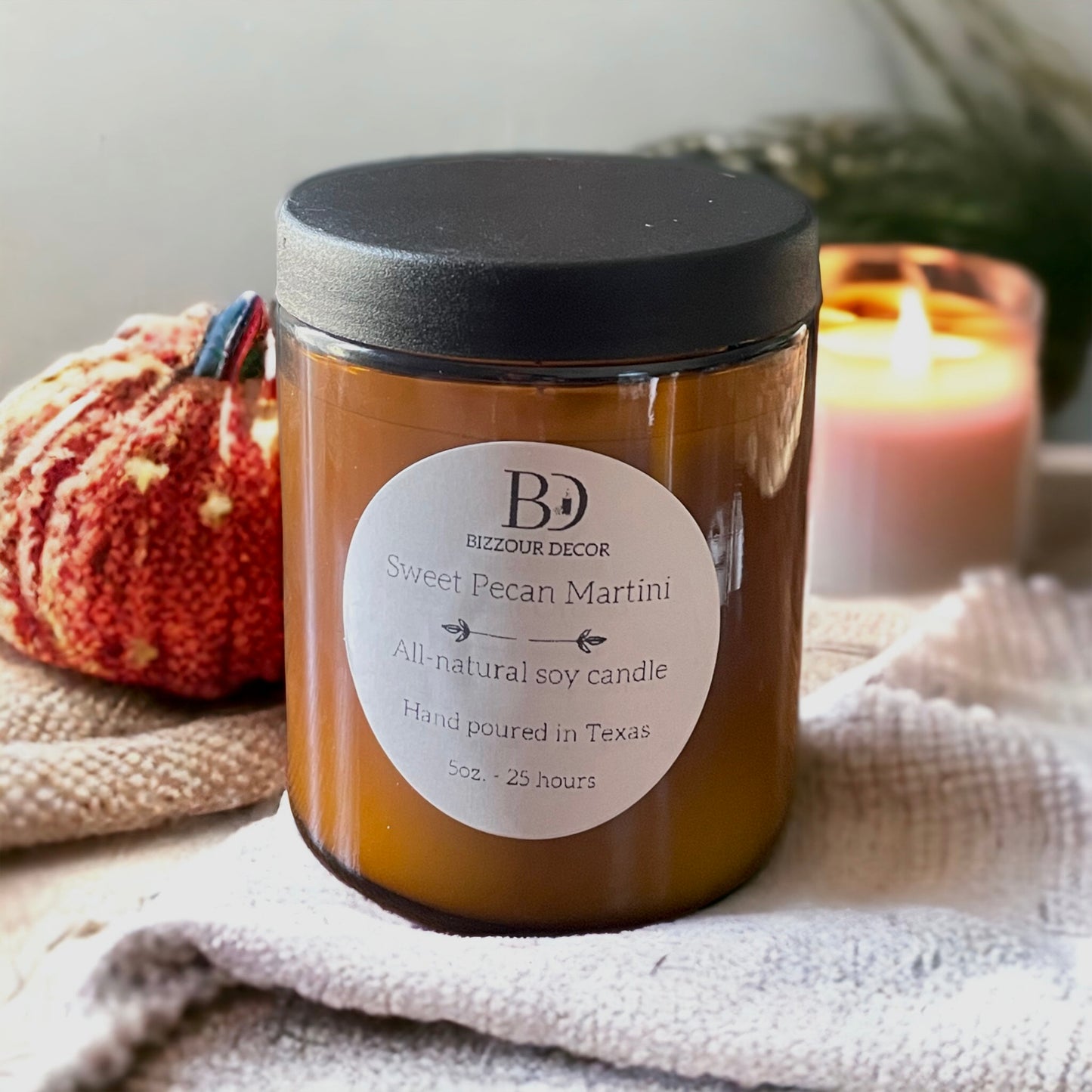 Sweet Pecan Martini candle