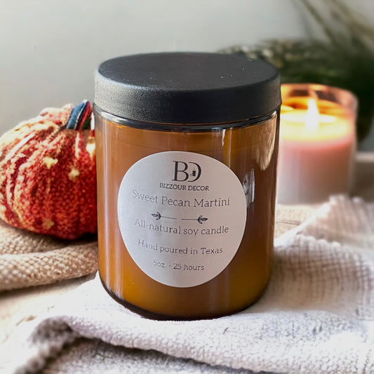 Sweet Pecan Martini candle
